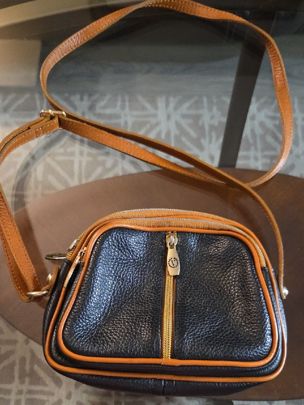 VALENTINA Crossbody Bag- Genuine Leather-